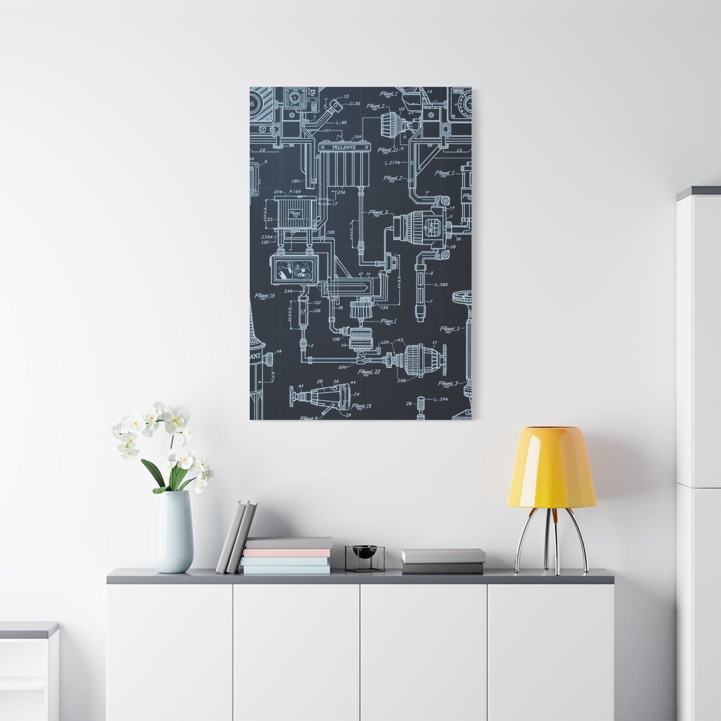 Vision Blueprint & Patent Sketches Art Art Wall Art & Canvas Print