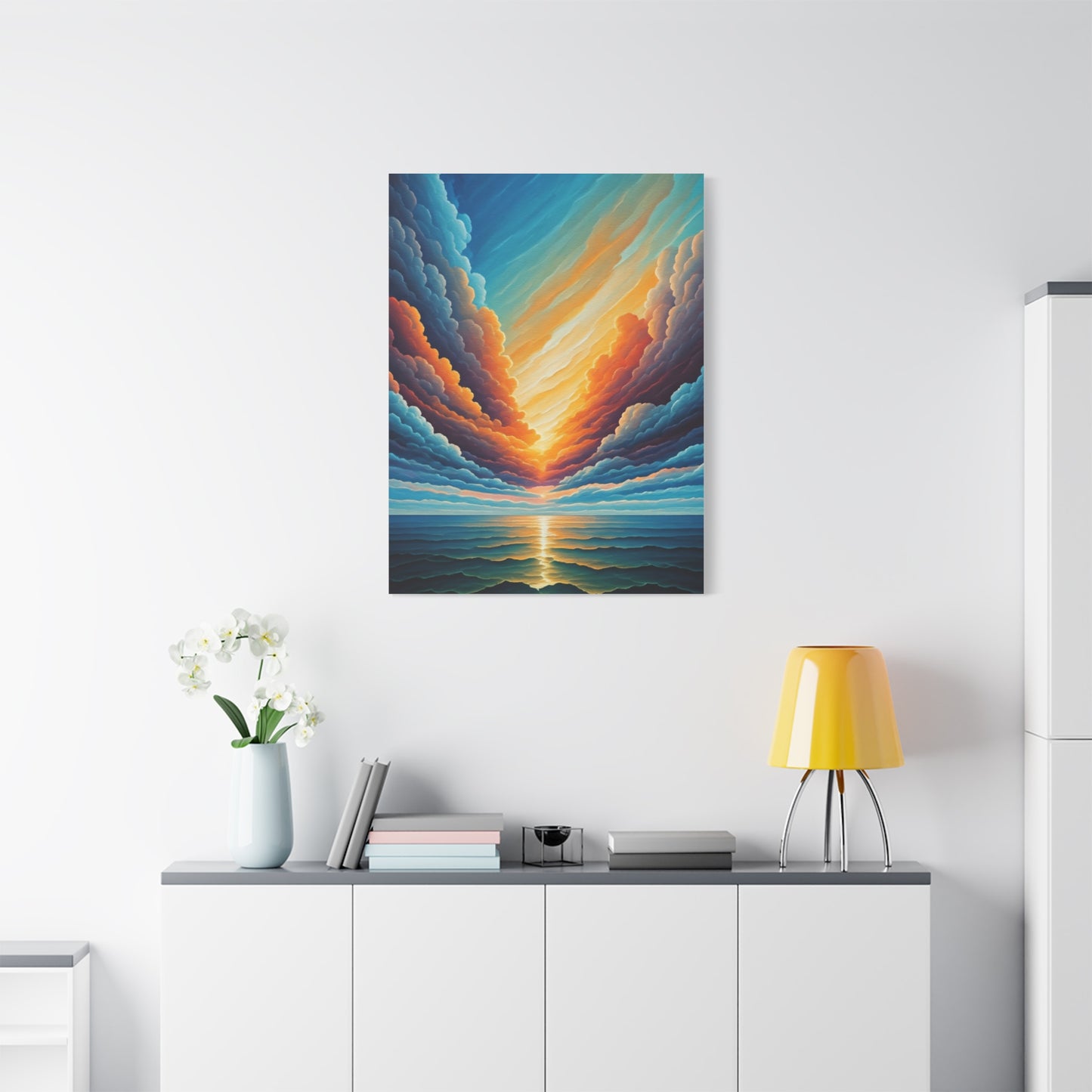 Radiant Horizon Reflection Wall Art & Canvas Print