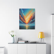 Radiant Horizon Reflection Wall Art & Canvas Print