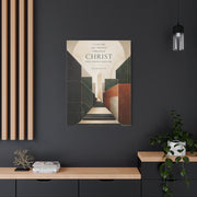 Philippians 4:13 Geometric Path Scripture Wall Art & Canvas Print