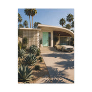 Palm Springs Modern Villa Exterior Wall Art & Canvas Print