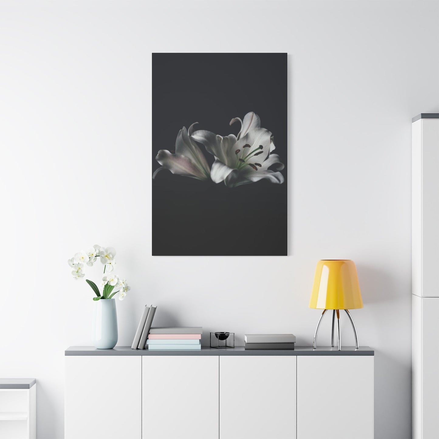 Black Flower Wall Art & Canvas Prints