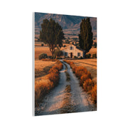 Farmhouse Gravel Lane Countryside Wall Art & Canvas Print