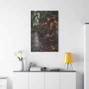 Paris Autumn Café Terrace Wall Art & Canvas Print