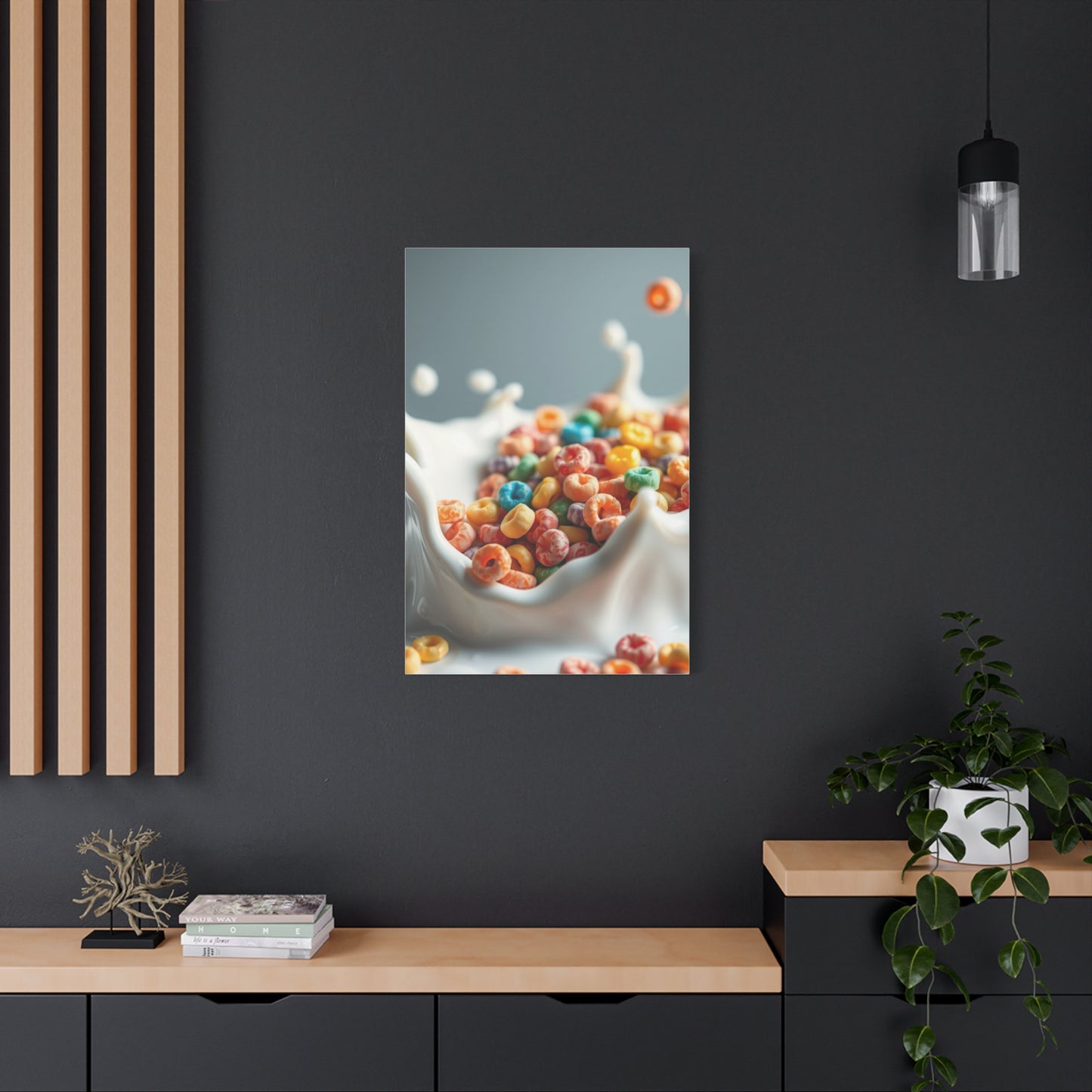 Gourmet Milk Cascade Canvas Wall Art & Canvas Print
