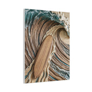 Surfboard Carved Barrel Wave Perspective Wall Art & Canvas Print