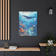 Ocean Life Educational Diagram – Wall Art & Canvas Print