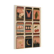 Retro Matchbox Romance Display Wall Art & Canvas Print