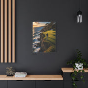 Cliffside Ocean Golf Green Wall Art & Canvas Print