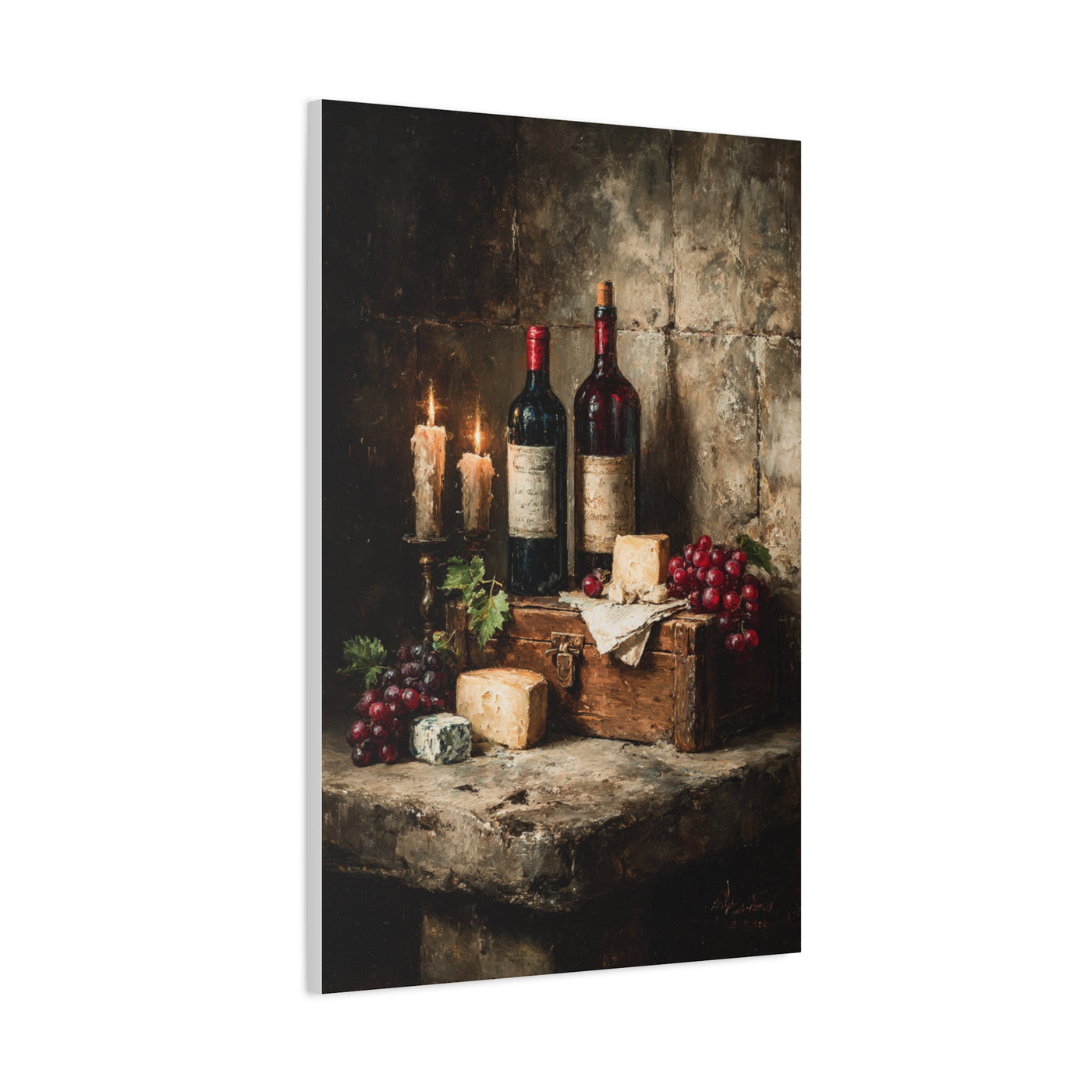 Vintage Wine Cellar Still Life Wall Art & Canvas Print