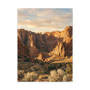 Red-Rock Golden Hour Canyon Wall Art & Canvas Print
