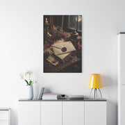 Vintage Love Letter Candlelight Desk Wall Art & Canvas Print