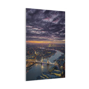 London Skyline Twilight Over the River Thames Wall Art & Canvas Print