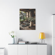Rustic Farmhouse Window Still Life Wall Art & Canvas Print