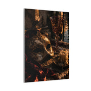 Venetian Mask Candlelight Still Life Wall Art & Canvas Print