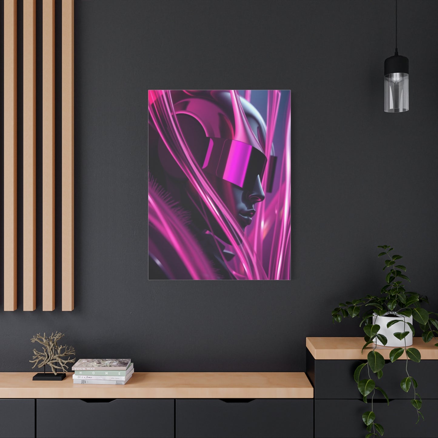 Masterpiece Black & Pink Art Vision Wall Art & Canvas Print