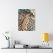 Surfboard Carved Barrel Wave Perspective Wall Art & Canvas Print