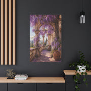 Wisteria Stone Terrace Garden Wall Art & Canvas Print