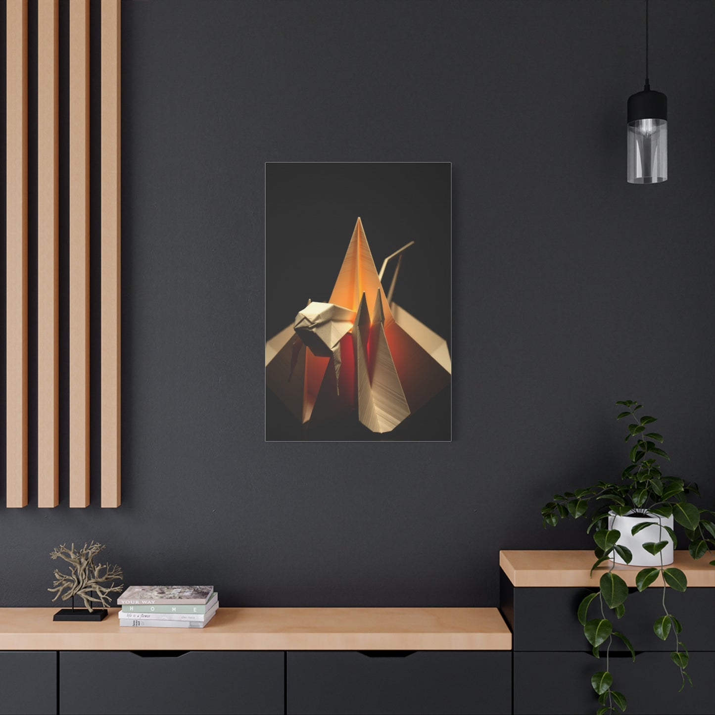 Hidden Origami Splendor Wall Art & Canvas Print