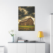 Weathered Barn Under Gathering Storm Wall Art & Canvas Prints