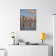 New York Skyline Morning Reflection Wall Art & Canvas Print