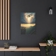 Vintage Airfield Dreams at Sunrise Wall Art & Canvas Prints