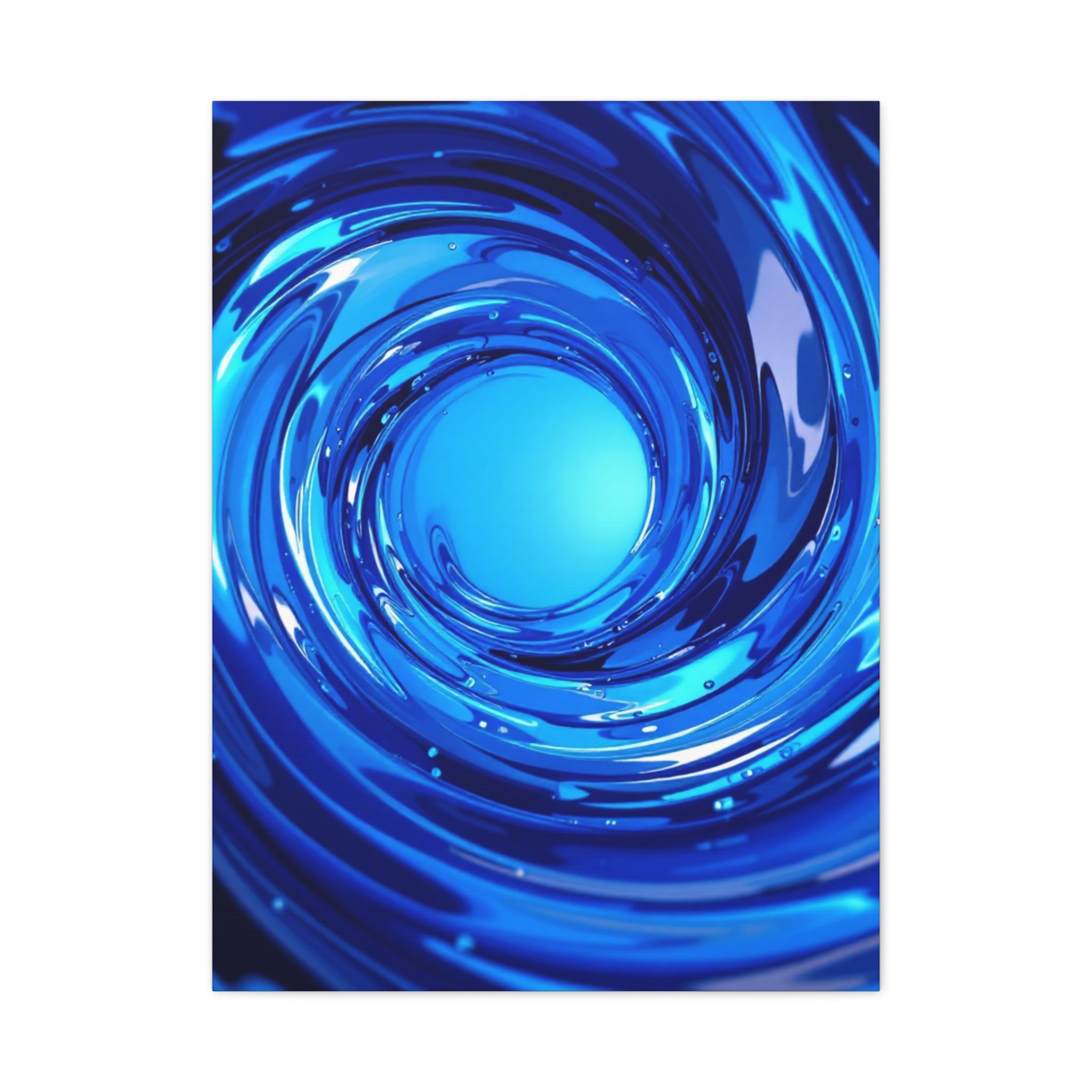 Luminous Blue Vortex Wall Art & Canvas Prints – Wallpics
