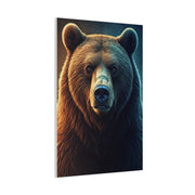 Warm & Cool Contrast Grizzly Portrait Wall Art & Canvas Prints