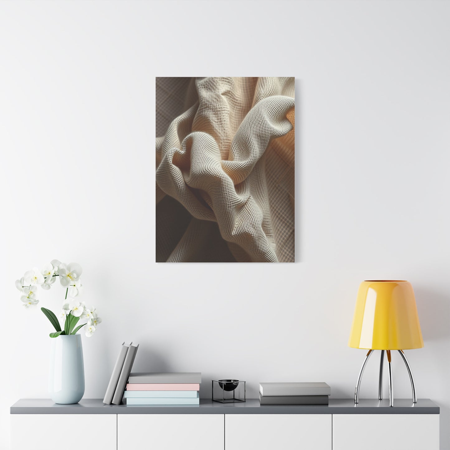 Supreme Taupe, Linen, and Gray Art Beautiful Collection Wall Art & Canvas Print