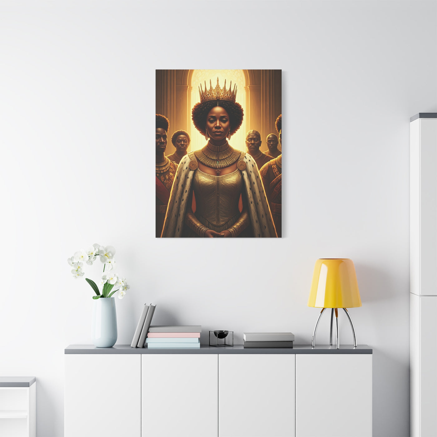 Golden Rain Regal Woman Wall Art & Canvas Prints