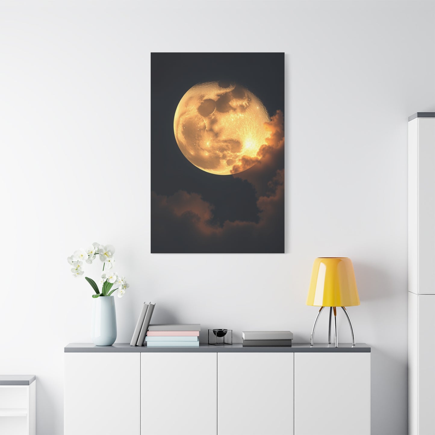 Supreme Crescent Moon Art Beautiful Collection Wall Art & Canvas Print