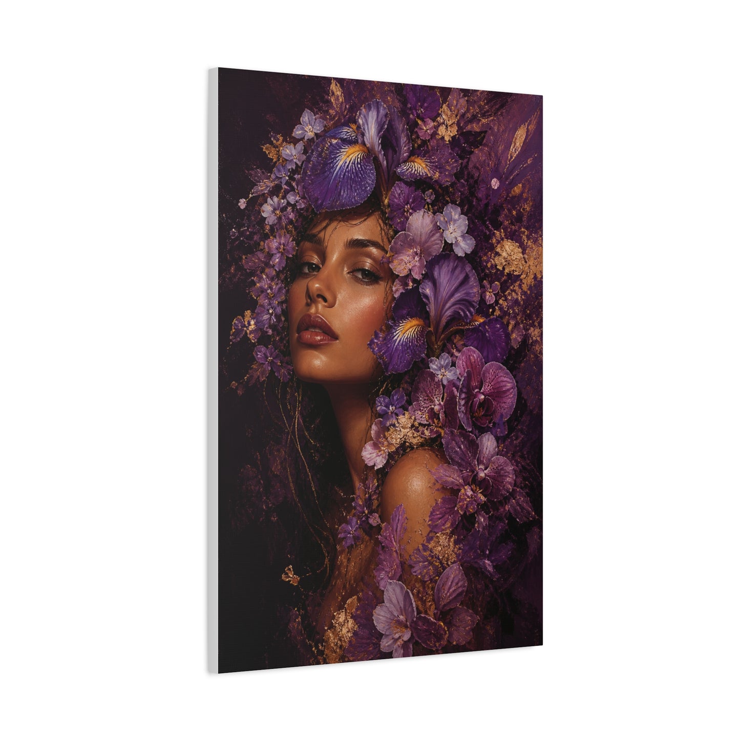 Floral Crown Muse Portrait Wall Art & Canvas Print
