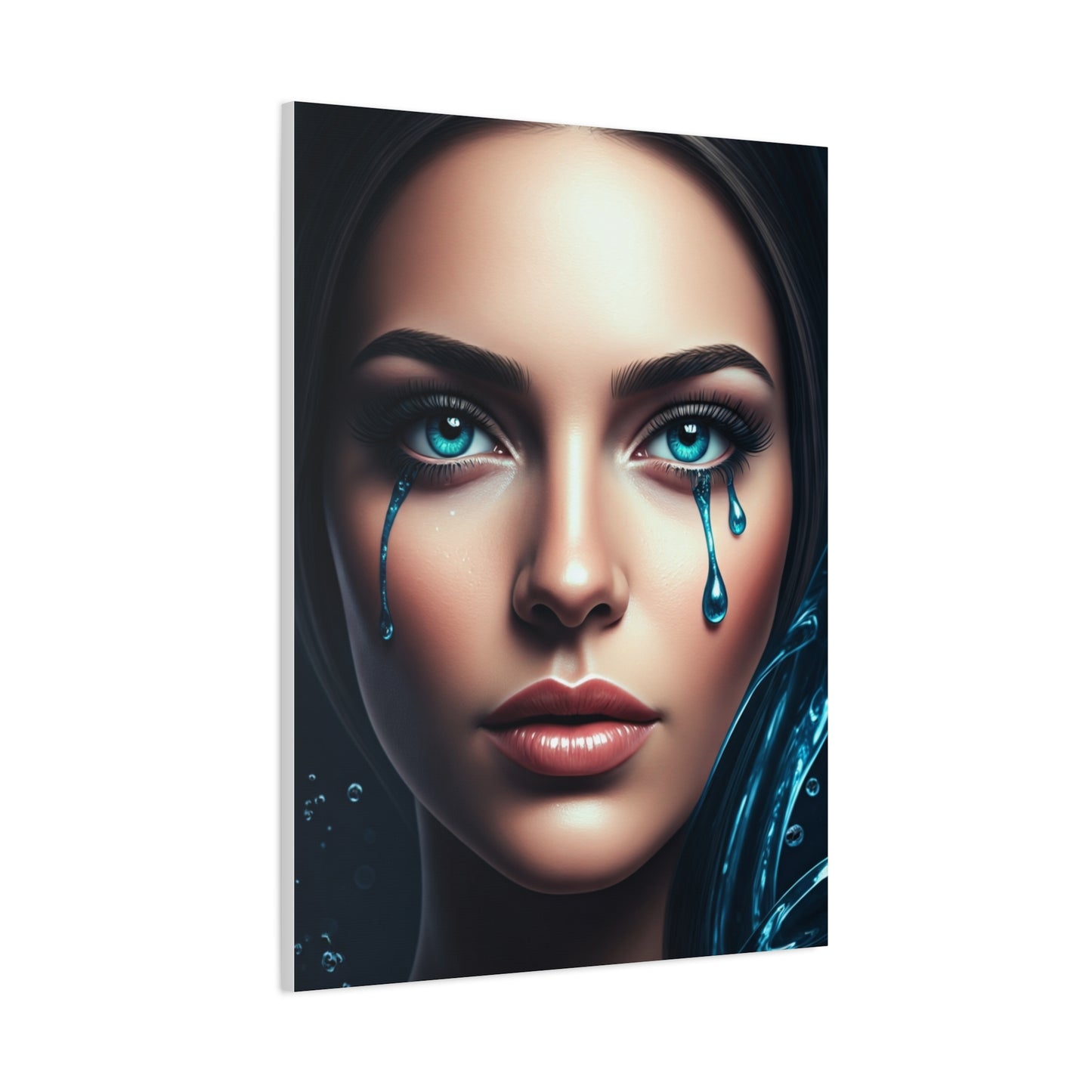 Blue Tears Portrait Wall Art & Canvas Prints