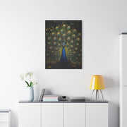 Opulent Jungle Peacock Display Wall Art & Canvas Print