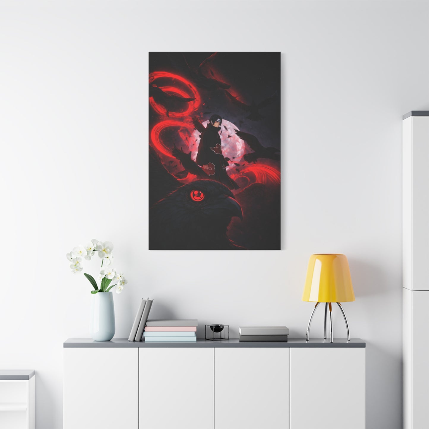 Itachi Uchiha: The Crow Genjutsu Wall Art & Canvas Print