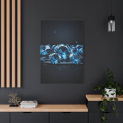 Scattered Blue Diamonds Luxury Wall Art & Canvas Prints