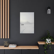 Scandinavian Winter Minimalist Mountain Wall Art & Canvas Print