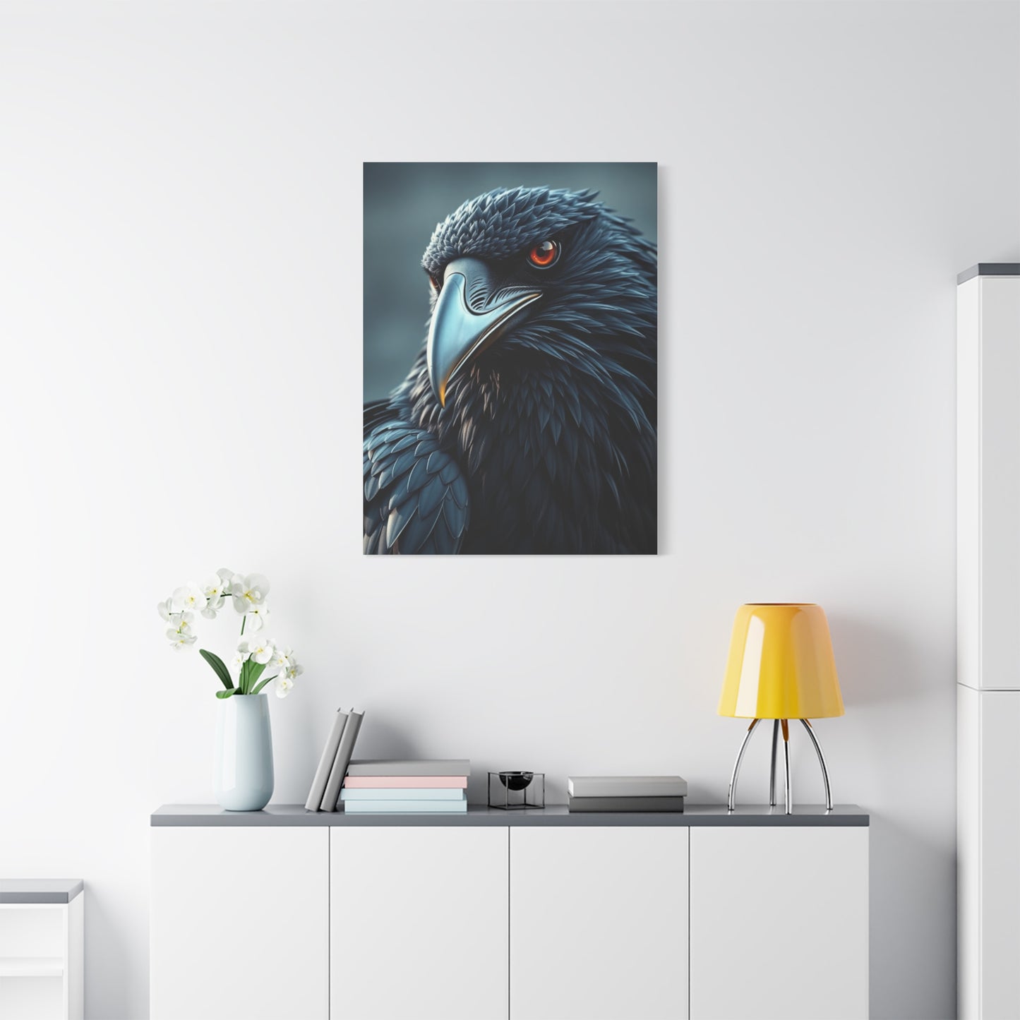 Obsidian Wing Elegance wall art & canvas print