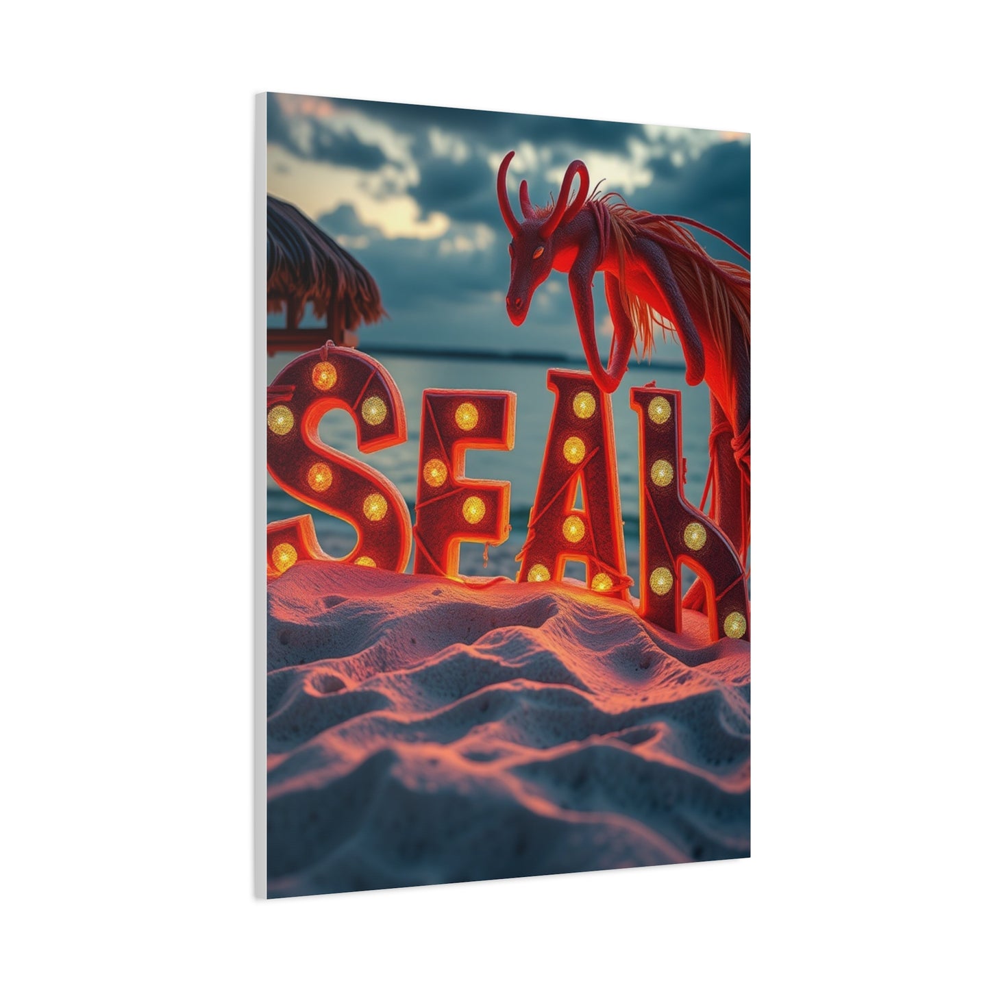 Harmonious Beachscape Vision Wall Art & Canvas Print