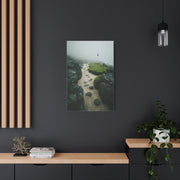 Coastal Mist Golf Green Minimal Wall Art & Canvas Print