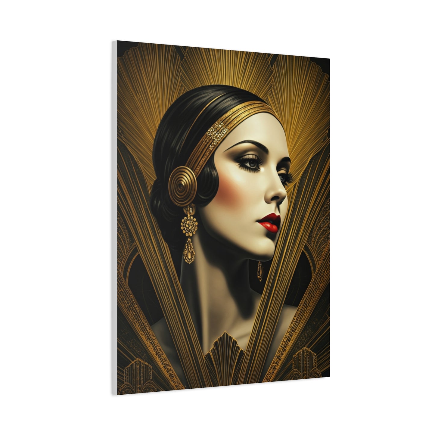 Glamorous Art Deco Portrait Wall Art & Canvas Prints