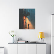 French Quarter Trumpet Silhouette Wall Art & Canvas Print