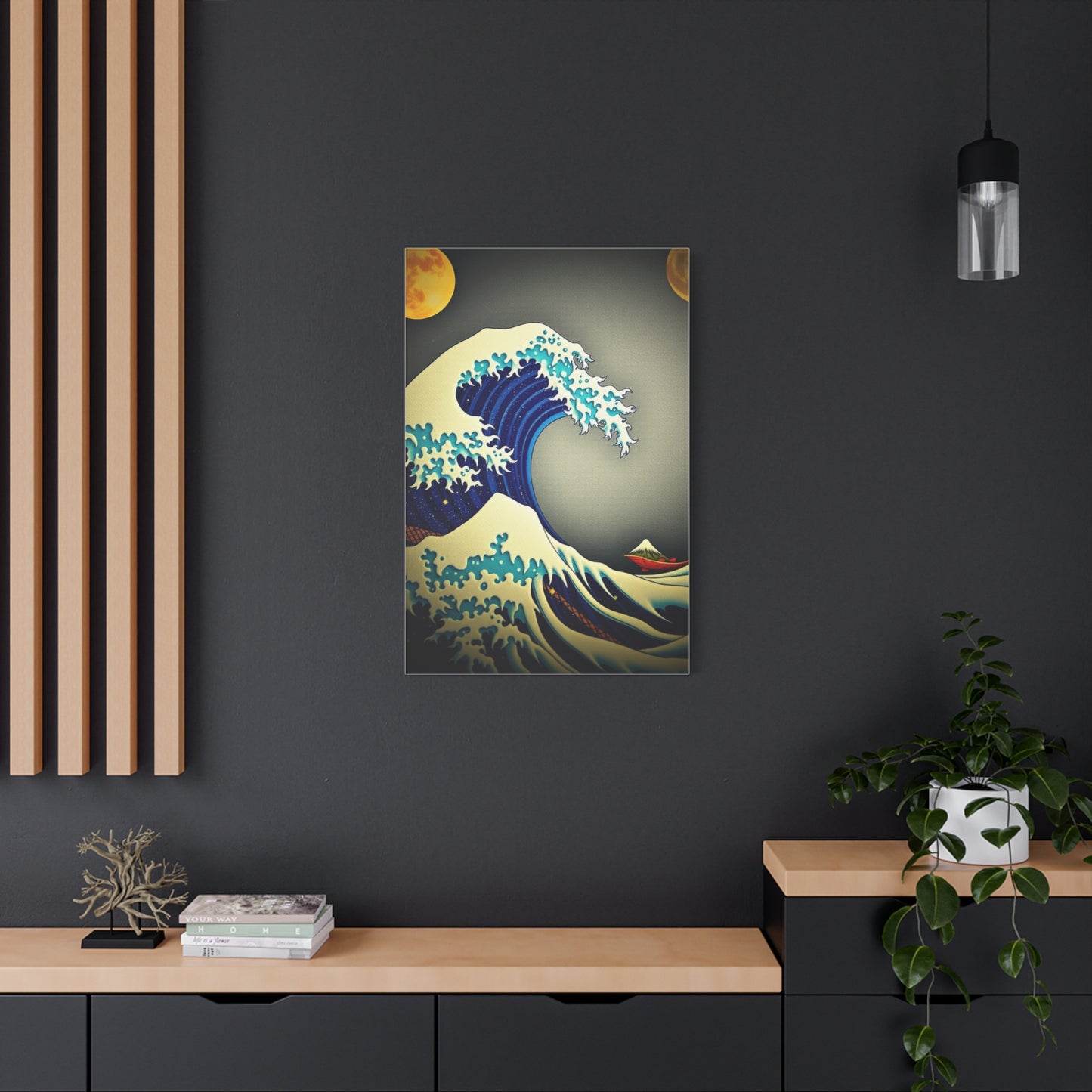 Ethereal Hokusai Panorama Wall Art & Canvas Print