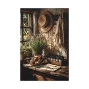 Farmhouse Herb Kitchen Still Life Wall Art & Canvas Print