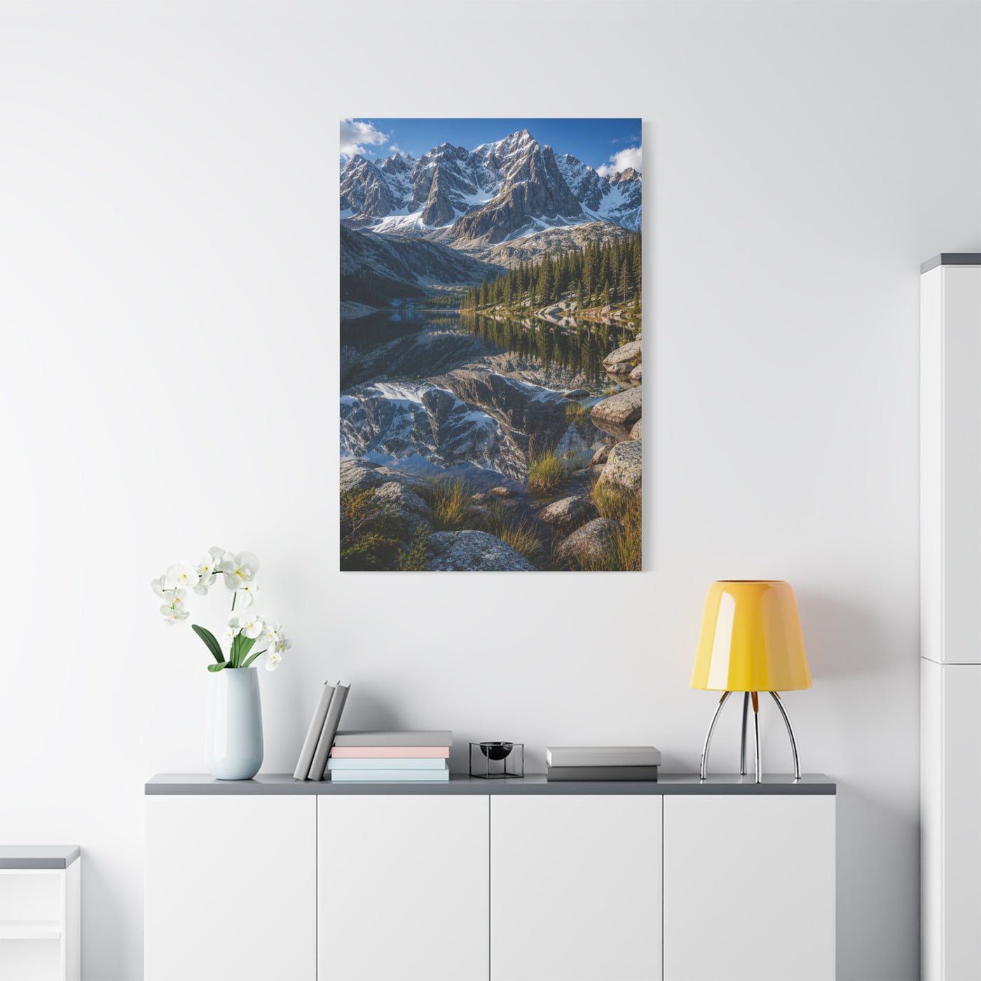 Rocky Mountain Alpine Reflection Wall Art & Canvas Print