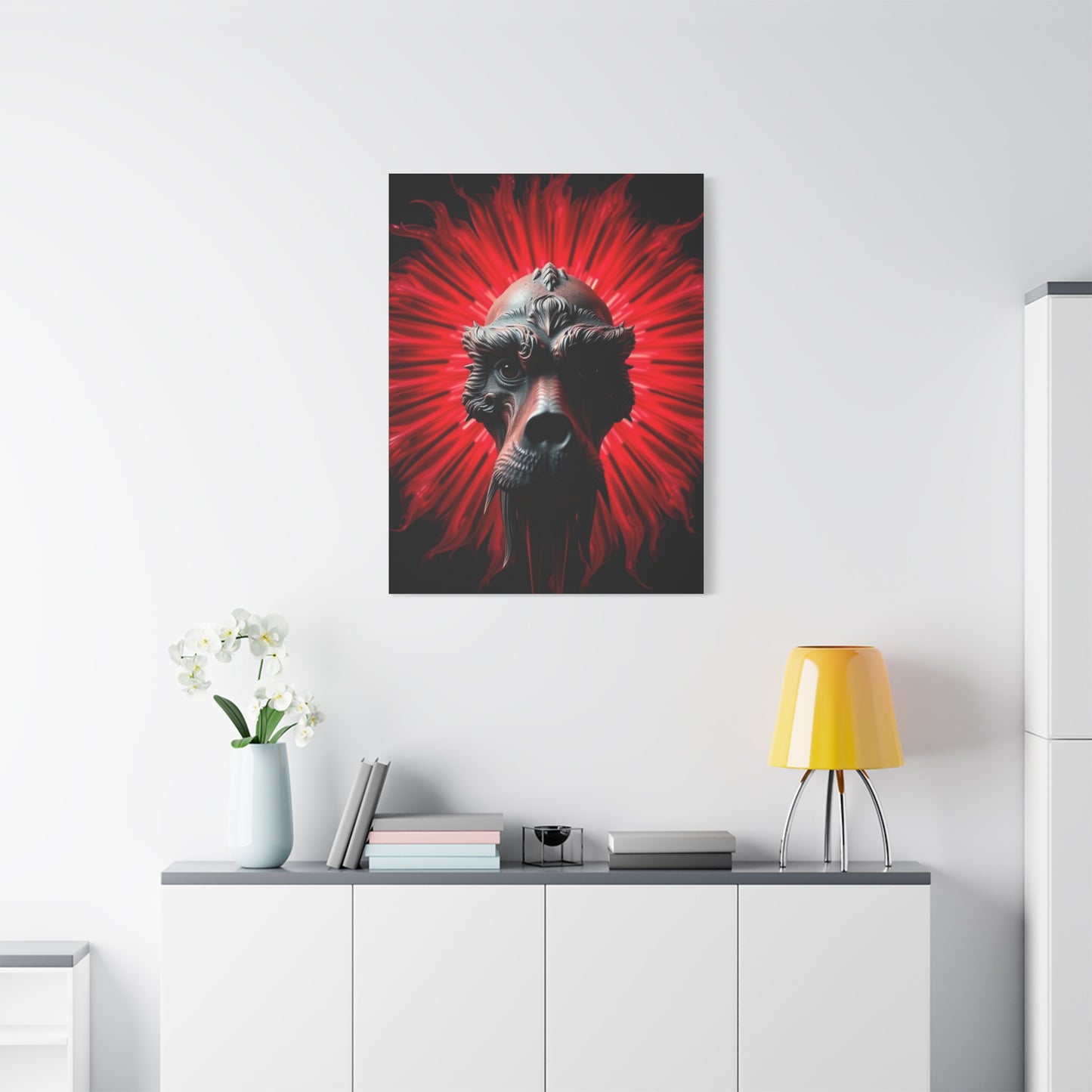 Black, White & Red Art Refined Canvas Wall Art & Canvas Print