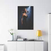 Jazz Vocalist Spotlight Elegance Wall Art & Canvas Print
