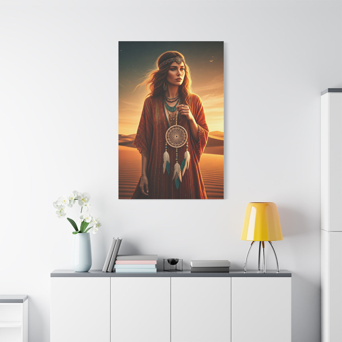 Desert Dreamer with Dreamcatcher Wall Art & Canvas Prints