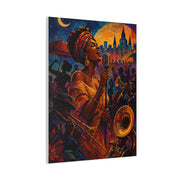 Jazz Festival Vocalist Celebration Wall Art & Canvas Print