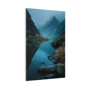 Misty Mountain Reflection Wall Art & Canvas Print